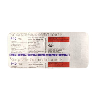 P 40 Strip Of 10 Tablets