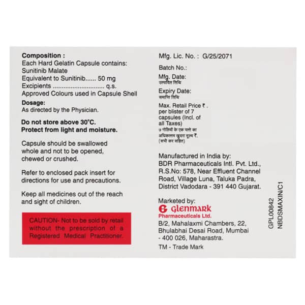 Sutib 50mg Strip Of 7 Capsules