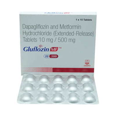 Gluflozin Mf 10/500mg Strip Of 15 Tablets