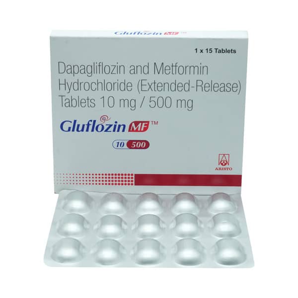 Gluflozin Mf 10/500Mg Strip Of 15 Tablets