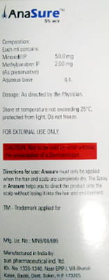 Anasure 2% Bottle Of 60ml Solution