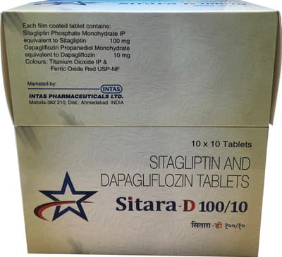 Sitara D 100/10mg Strip Of 10 Tablets