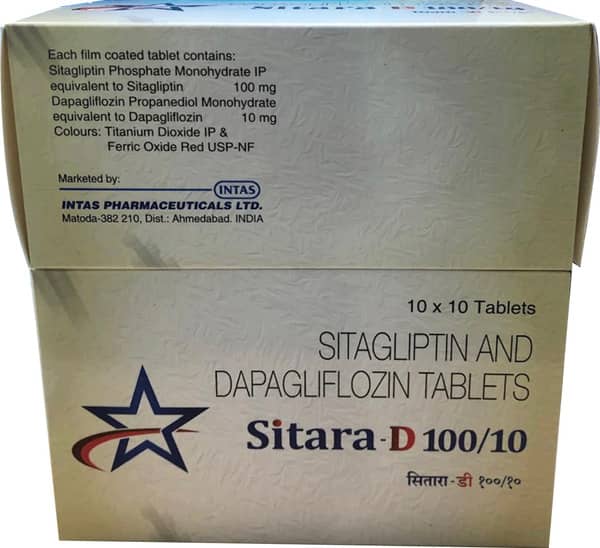 Sitara D 100/10mg Strip Of 10 Tablets