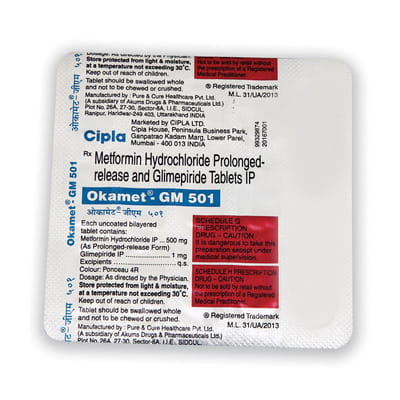 Okamet Gm 501mg Strip Of 15 Tablets
