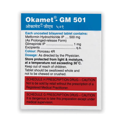 Okamet Gm 501mg Strip Of 15 Tablets