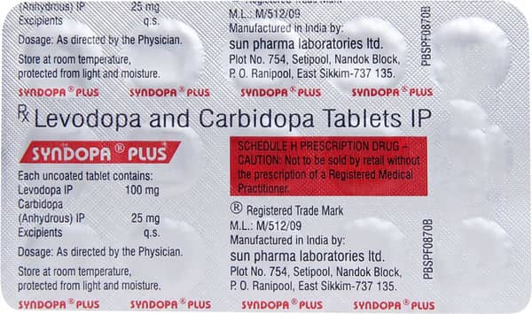 Syndopa Plus Strip Of 15 Tablets