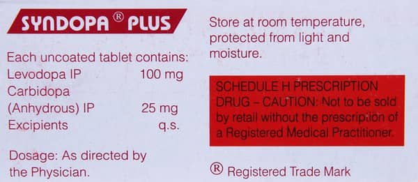Syndopa Plus Strip Of 15 Tablets