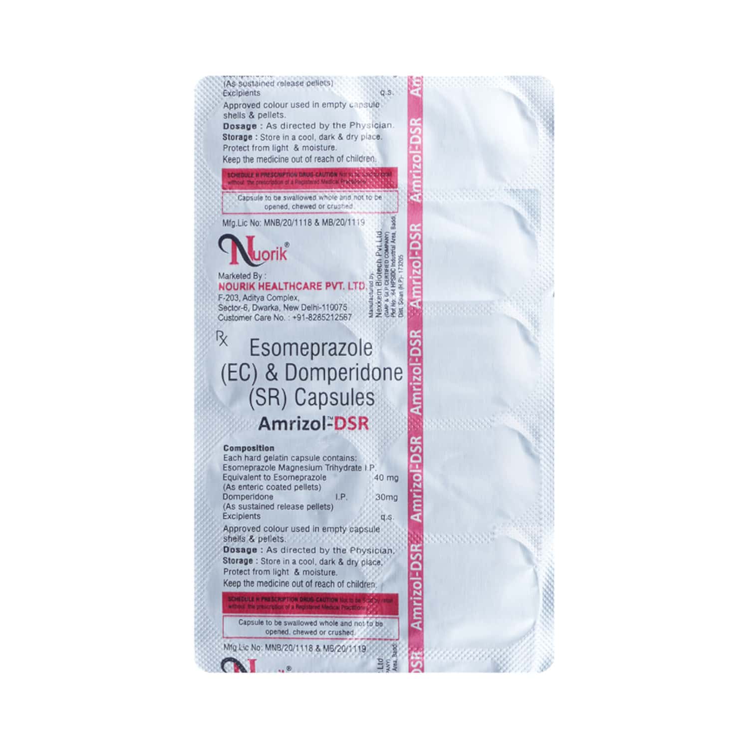 Amrizol Dsr Strip Of 10 Capsules: Uses, Side Effects, Price & Dosage ...