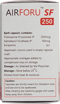 Airforu Sf 250mcg Bottle Of 30 Inhalation Capsules