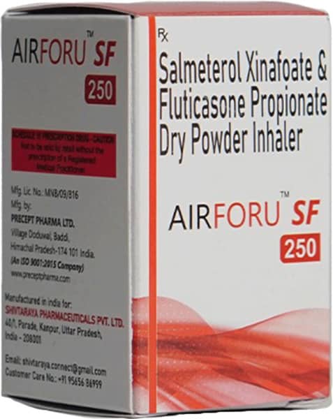 Airforu Sf 250mcg Bottle Of 30 Inhalation Capsules