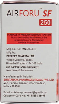 Airforu Sf 250mcg Bottle Of 30 Inhalation Capsules