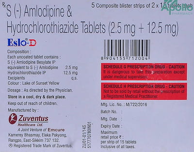 Eslo D Strip Of 15 Tablets
