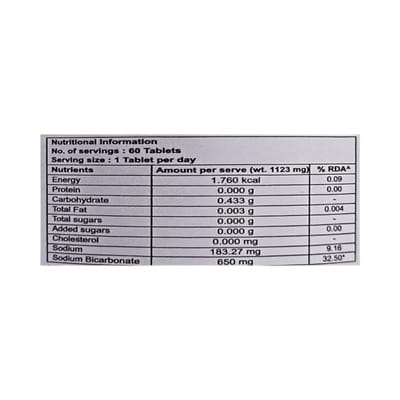 Sodisave 650mg Bottle Of 60 Tablets