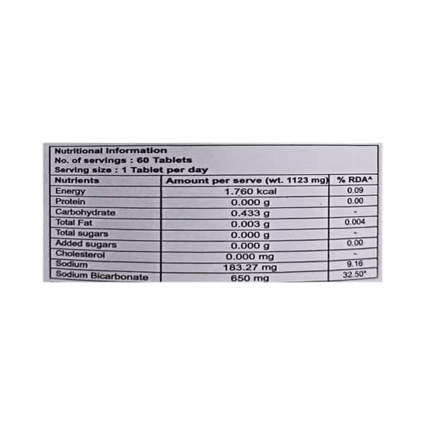 Sodisave 650mg Bottle Of 60 Tablets