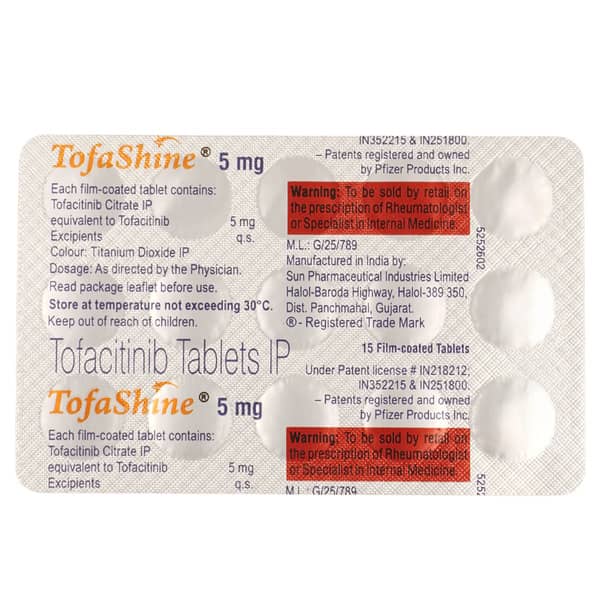 Tofashine 5mg Strip Of 15 Tablets