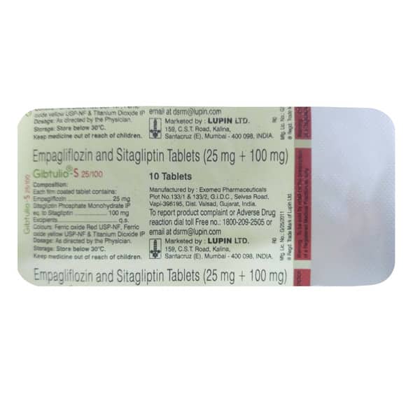 Gibtulio S 25/100Mg Strip Of 10 Tablets