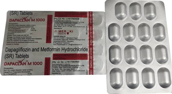 Dapaclan M 1000mg Strip Of 15 Tablets