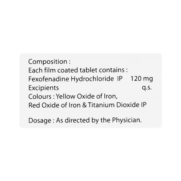 Alrgee 120 Strip Of 10 Tablets