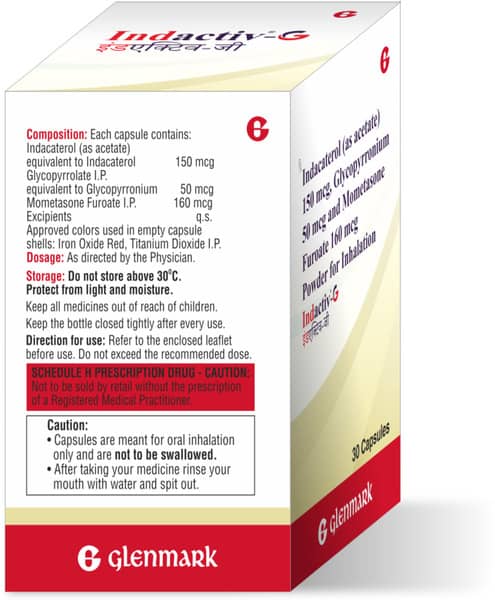 Indactiv G Bottle Of 30 Inhalation Capsules