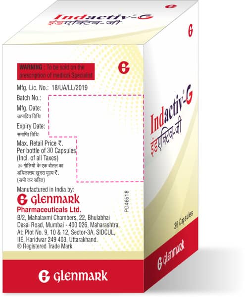 Indactiv G Bottle Of 30 Inhalation Capsules