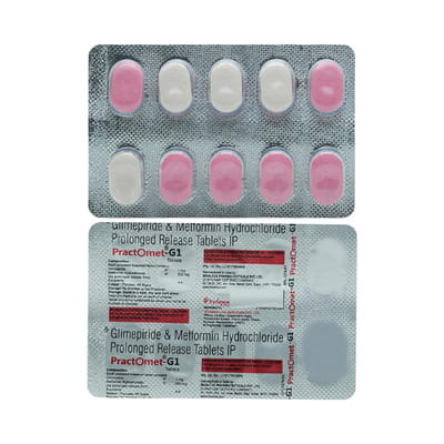 Practomet G 1mg Strip Of 10 Tablets