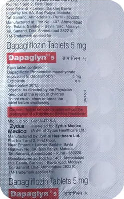 Dapaglyn 5mg Strip Of 15 Tablets