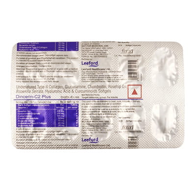 Dincerin C2 Plus Strip Of 10 Softgel Capsules