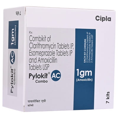 Pylokit Ac 1gm Strip Of 6 Combikit Tablets