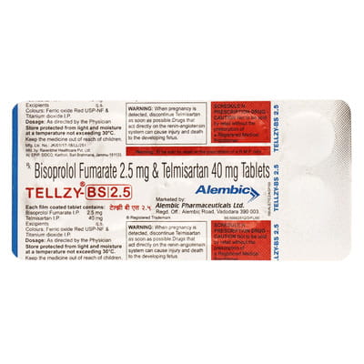 Tellzy Bs 2.5mg Strip Of 10 Tablets