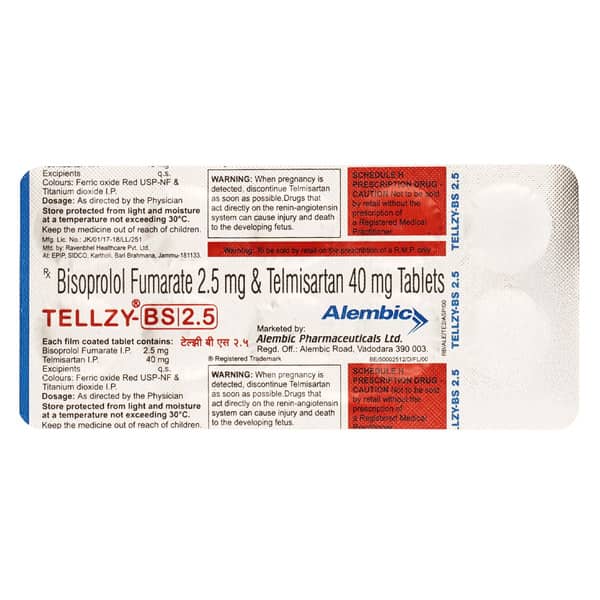 Tellzy Bs 2.5Mg Strip Of 10 Tablets