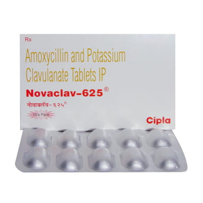 Novaclav 625mg Strip Of 10 Tablets