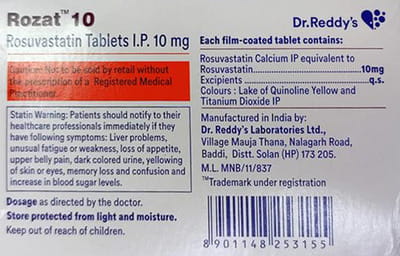 Rozat 10mg Strip Of 15 Tablets