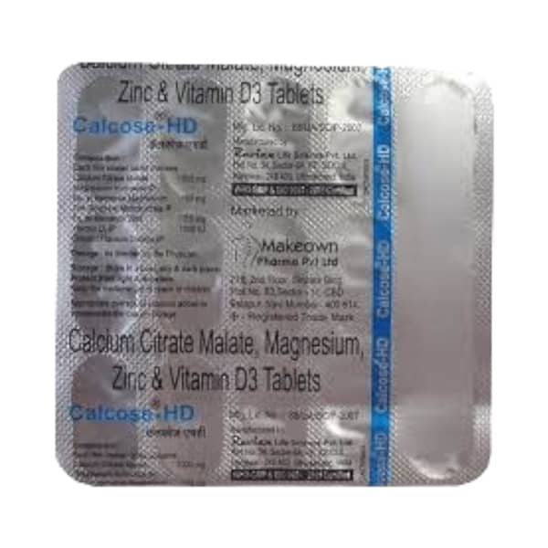 Calcose Hd Strip Of 15 Tablets