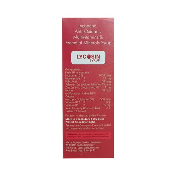 Lycosin Sugar Free Bottle Of 200Ml Syrup