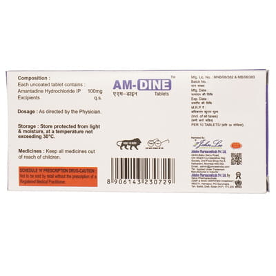Am Dine 100mg Strip Of 10 Tablets