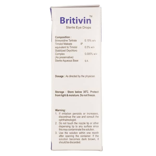 Britivin Bottle Of 5ml Eye Drops