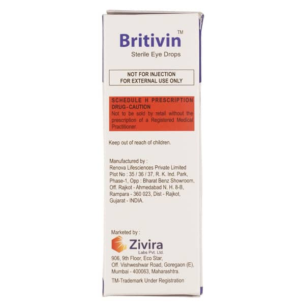 Britivin Bottle Of 5ml Eye Drops