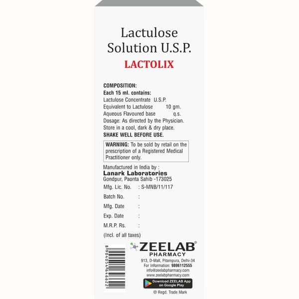 Lactolix Bottle Of 100Ml Oral Solution