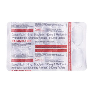 Dapanid Trio 10/100/500Mg Strip Of 10 Tablets