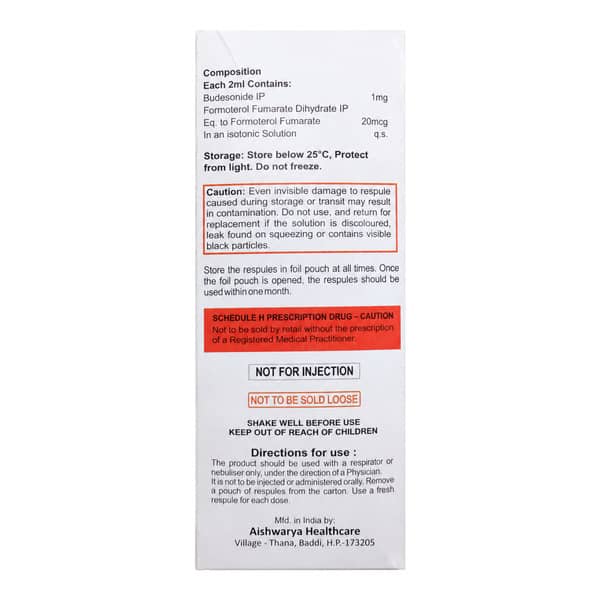 Weldinide F 20Mcg/0.5Mg 2Ml Packet Of 5 Respules