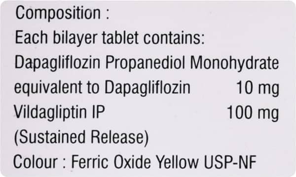 Vylda D 100/10mg Strip Of 10 Tablets