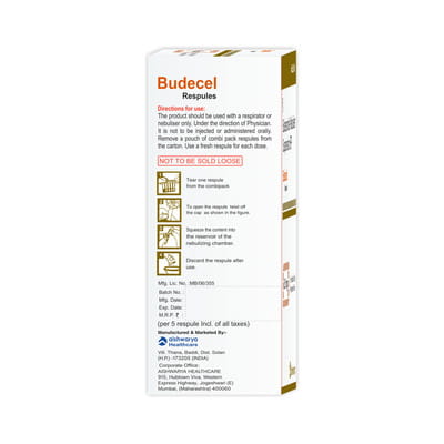 Budecel 0.5mg 2ml Packet Of 5 Respules