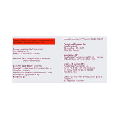 Qtern 5 Mg/10mg Strip Of 28 Tablets