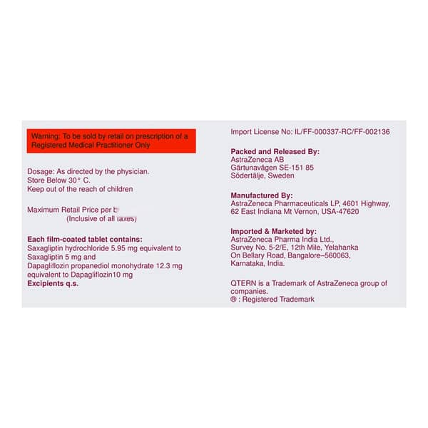 Qtern 5 Mg/10Mg Strip Of 28 Tablets