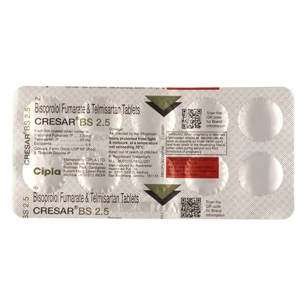 Cresar Bs 2.5mg Strip Of 10 Tablets
