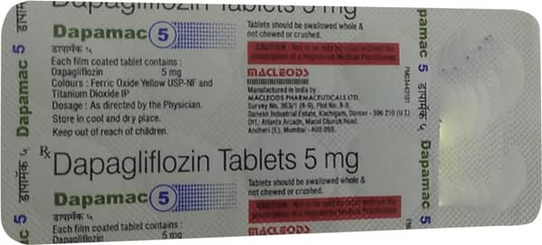 Dapamac 5mg Strip Of 10 Tablets