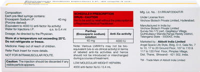 Parihep 40mg Pre Filled Syringe Injection 0.4ml