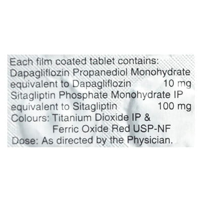 Dapavel S 10/100mg Strip Of 10 Tablets