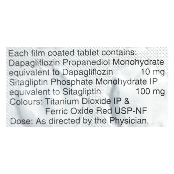 डापावेल एस 10/100एमजी की स्ट्रिप 10 टैबलेट्स