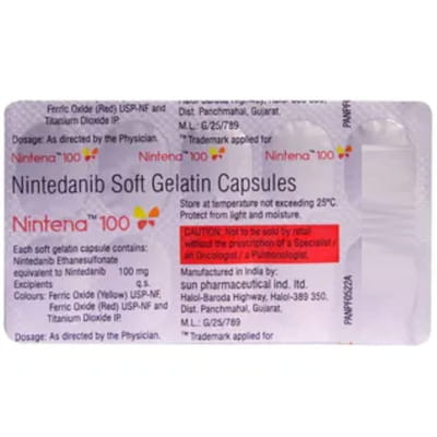 Nintena 100mg Bottle Of 60 Capsules